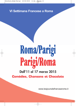 presentazione roma/parigi parigi/roma