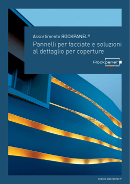 Pannelli per facciate e soluzioni al dettaglio per coperture