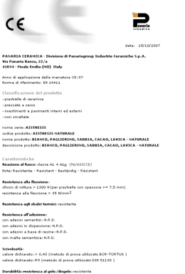 PANARIA CERAMICA - Divisiene di Panariagreup Industrie