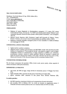 scarica Curriculum-Vitae - Ordine Degli Avvocati di Belluno