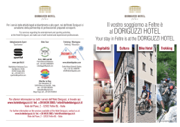 Scarica il pdf dei servizi offerti dall`Hotel Doriguzzi.