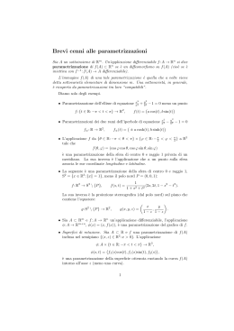 Brevi note su parametrizzazioni e spazio tangente.