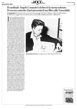 Il vescovo emerito Zarri presenta il suo libro alla Venerabile