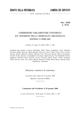 relazione di minoranza