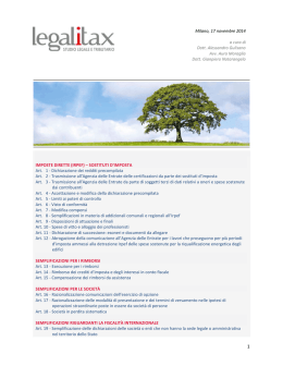 IMPOSTE DIRETTE (IRPEF) &ndash; SOSTITUTI D`IMPOSTA