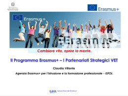 Il Programma Erasmus+ – I Partenariati Strategici