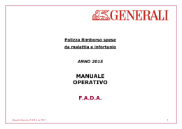 MANUALE OPERATIVO F.A.D.A.