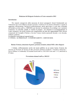 Relazione del Dirigente Scolastico al Conto consuntivo 2013