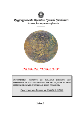 Informativa Maglio 3 - Casa della Legalità