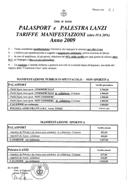 PALA SPORT e PALESTRA LANZI