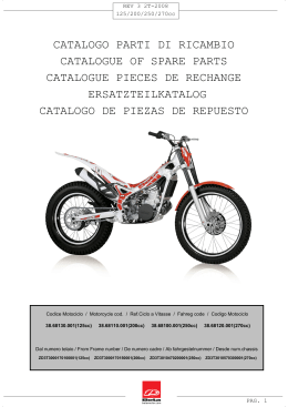 catalogo parti di ricambio catalogue of spare parts catalogue