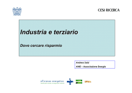 Industria e terziario