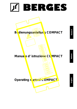 Bedienungsanleitung COMPACT Manuale d` istruzione COMPACT