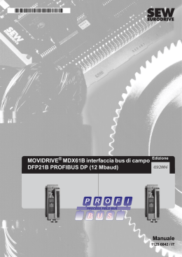 MOVIDRIVE&reg; MDX61B Interfaccia bus di campo - SEW