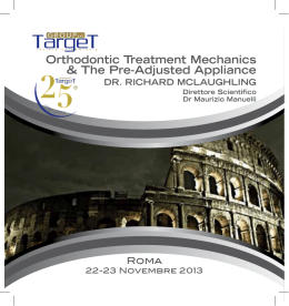 Orthodontic Treatment Mechanics & The Pre