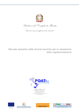 Manuale operativo delle diverse tecniche per la valutazione della