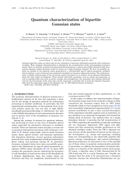 Quantum characterization of bipartite Gaussian states