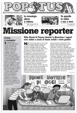 Missione Reporter - Diocesi di Fossano