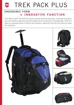 TREK PACK PLUS - Victorinox Luggage
