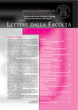 lettere_dalla facolta_9_2007 - Facolt&agrave; di Medicina e Chirurgia