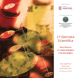 Brochure - Fondazione Gianni Benzi Onlus