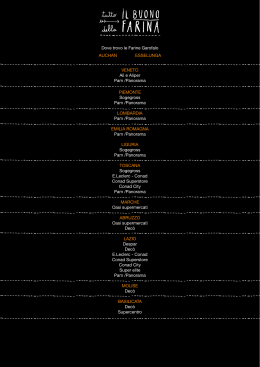 PIEMONTE Sogegross Pam /Panorama LOMBARDIA Pam