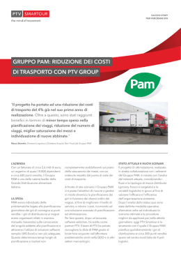 Gruppo PAM: riduzione dei costi di trasporto con