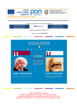 P.O.F. - Liceo Scientifico e Liceo Classico di Molfetta
