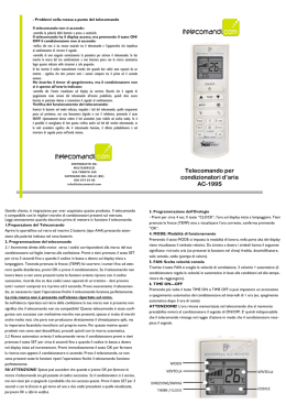 Telecomando per condizionatori draria AC-199S