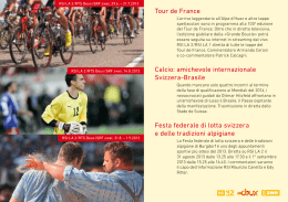 Tour de France Calcio: amichevole internazionale Svizzera
