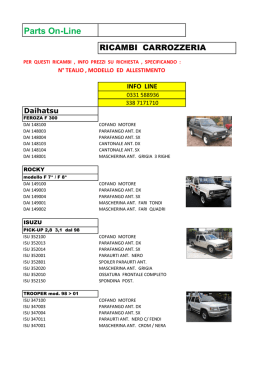 Daihatsu - PARTS ON LINE