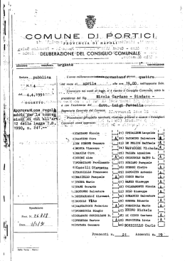 Approvazione regolamento per le concessioni