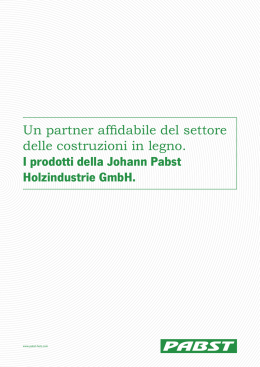 Un partner affidabile del settore delle costruzioni in legno. I prodotti