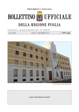 n. 189 Supplemento