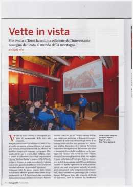 marzo 2015 - Montagne 360 - Vette in vista