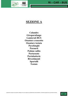 SEZSNE C SEZIONE A - RICARBUS Ricambi autobus e pullman