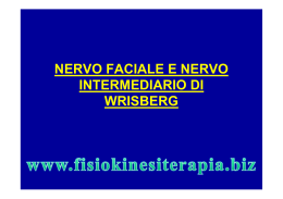 nervo faciale e nervo intermediario di wrisberg