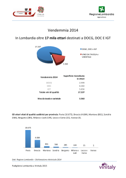 Vendemmia 2014 - Unioncamere Lombardia