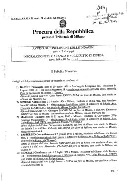 presso il Tribunale di Milano