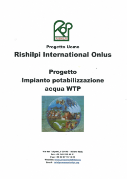 Rishilpi International Onlus Progetto