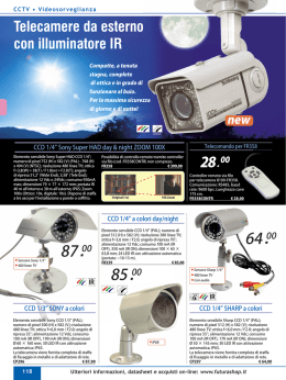 Telecamere da esterno con illuminatore IR