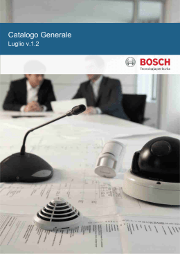 Catalogo completo Bosch videosorveglianza