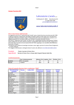 Per visualizzare tutti i dettagli Tecnici clicca qui