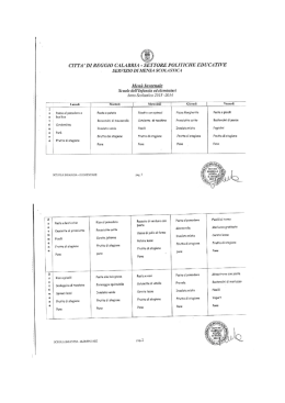 CITTA `DIRE`GGIO CALABRIA - SETTORE POLITICHE EDUCATIVE