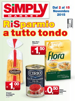 Dal 2 al 15 Novembre 2015