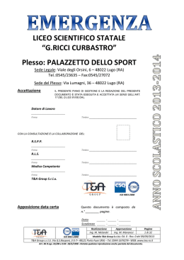 palazzetto sport - Liceo Scientifico "Gregorio Ricci Curbastro"