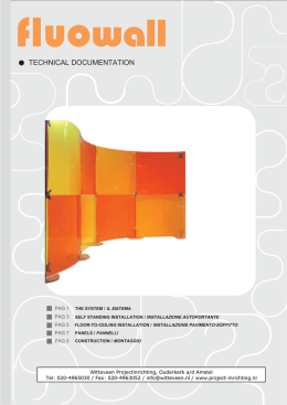 TECHNICAL DOCUMENTATION - Witteveen Projectinrichting