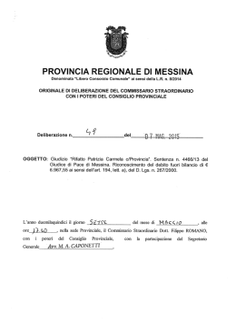 PROVINCIA REGIONALE DI MESSINA