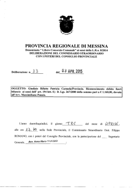 PROVINCIA REGIONALE DI MESSINA