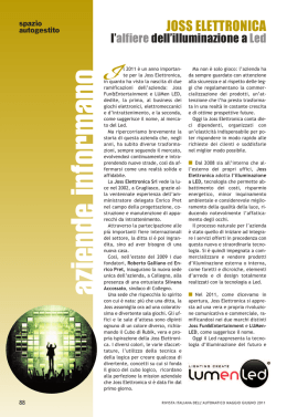 Joss elettronica - Associazione Nazionale Sapar